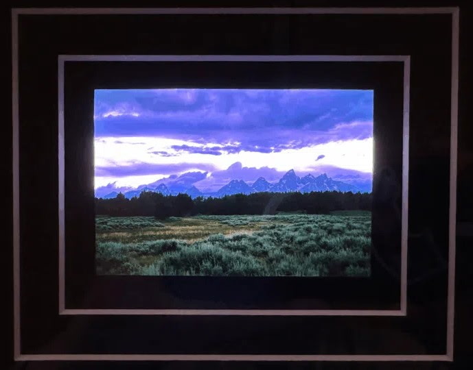 Custom illuminated photo box by Trae Lower