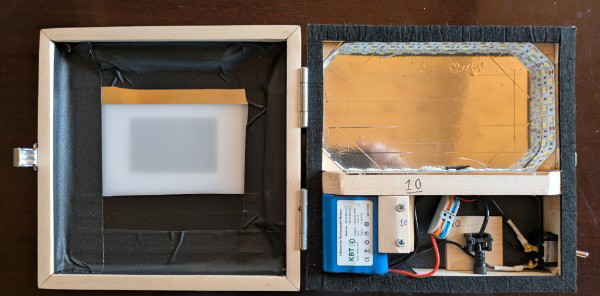 Custom illuminated photo box by Trae Lower