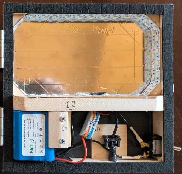 Custom illuminated photo box by Trae Lower